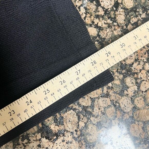 St John Separates Black Elastic Waist Pockets  Santana Knit Pant Size 4 USA - Picture 8 of 8